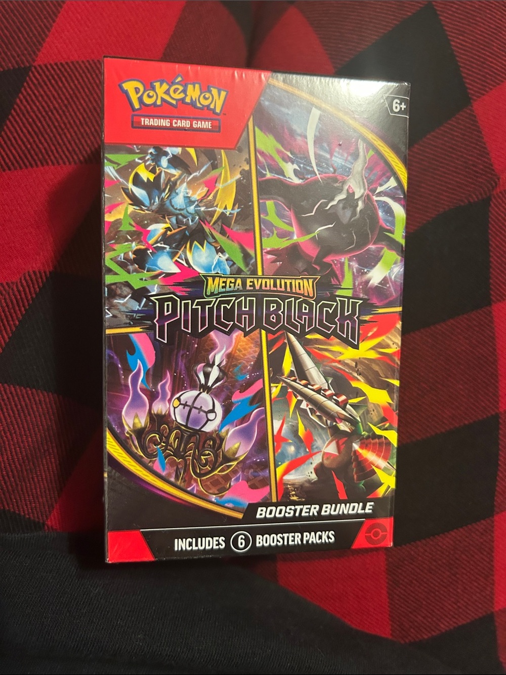 Pokemon Mega Evolution Pitch Black Booster Bundle - Black, Red